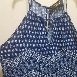 ReneeC Blue Key Hole Tank